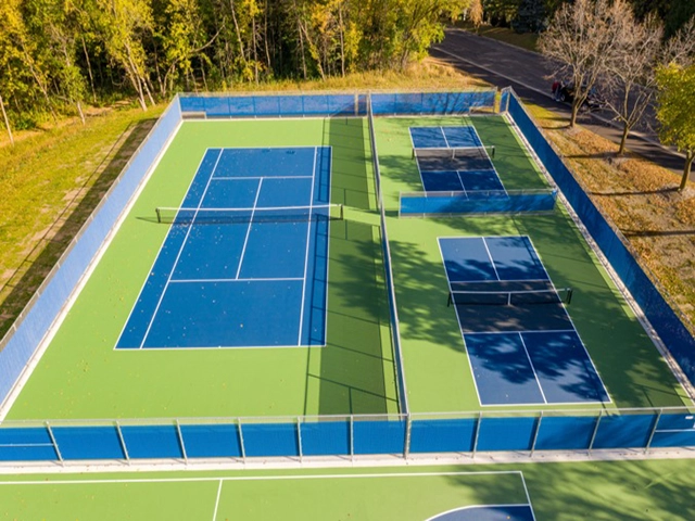 Thi công xây sân tennis - pickleball STANDARD 528 NNO